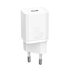 Baseus Super Si Quick Charger 1C 20W with USB-C cable for Lightning 1m (white) Baseus Super Si Quick Charger 1C 20W with USB-C cable for Lightning 1m (white)