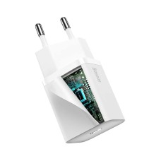 Baseus Super Si Quick Charger 1C 20W with USB-C cable for Lightning 1m (white) Baseus Super Si Quick Charger 1C 20W with USB-C cable for Lightning 1m (white)