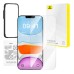 Baseus privacy tempered glass Superior HD for iP 11Pro/X/XS +cleaning kit and EasyStick