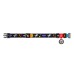 Nylon dog collar with QR code Waudog "NASA" size M