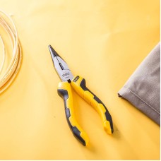 Long Nose Pliers 6" Deli Tools EDL2106 (yellow) Long Nose Pliers 6" Deli Tools EDL2106 (yellow)