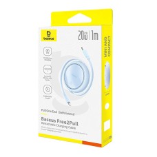 USB Cable Baseus Free2Pull USB-C to iP 20W 1m (blue) USB Cable Baseus Free2Pull USB-C to iP 20W 1m (blue)