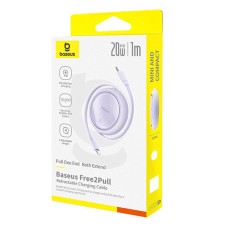 USB Cable Baseus Free2Pull USB-C to iP 20W 1m (purple) USB Cable Baseus Free2Pull USB-C to iP 20W 1m (purple)