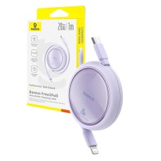USB Cable Baseus Free2Pull USB-C to iP 20W 1m (purple) USB Cable Baseus Free2Pull USB-C to iP 20W 1m (purple)