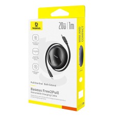 USB Cable Baseus Free2Pull USB-C to iP 20W 1m (black)