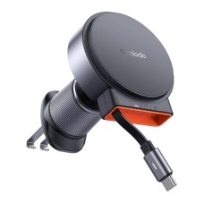 Wireless car charger with retractable USB-C cableMcdodo CH-3000, 15W (black) Wireless car charger with retractable USB-C cableMcdodo CH-3000, 15W (black)