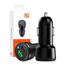 Mcdodo CC-5970 car charger, USB + USB-C 38W (black) Mcdodo CC-5970 car charger, USB + USB-C 38W (black)