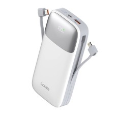 Powerbank LDNIO PQ20 22.5W 20000mAh USB-C, lightning (biały) Powerbank LDNIO PQ20 22.5W 20000mAh USB-C, lightning (biały)