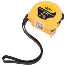 Steel Measuring Tape 2m/13mm Deli Tools EDL9002B (yellow)