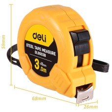 Steel Measuring Tape 3m/16mm Deli Tools EDL9003B (yellow) Steel Measuring Tape 3m/16mm Deli Tools EDL9003B (yellow)