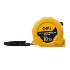 Steel Measuring Tape 10m/25mm Deli Tools EDL9010B (yellow)