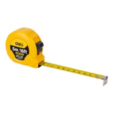 Steel Measuring Tape 5m/19mm Deli Tools EDL9005Y (yellow) Steel Measuring Tape 5m/19mm Deli Tools EDL9005Y (yellow)