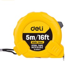 Steel Measuring Tape 5m/19mm Deli Tools EDL9005Y (yellow) Steel Measuring Tape 5m/19mm Deli Tools EDL9005Y (yellow)