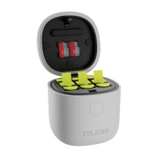3-slot waterproof charger Telesin Allin box + 3 batteries for GoPro Hero 12 / 11 / 10 / 9 3-slot waterproof charger Telesin Allin box + 3 batteries for GoPro Hero 12 / 11 / 10 / 9