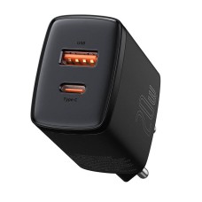 Baseus Compact Quick Charger, USB, USB-C, 20W (black) Baseus Compact Quick Charger, USB, USB-C, 20W (black)