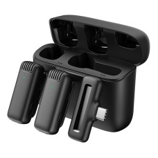 Microphone with charging case Apexel APL-MIC008 Type-C, 2 pcs. Microphone with charging case Apexel APL-MIC008 Type-C, 2 pcs.