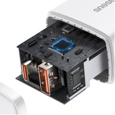 Baseus Compact Quick Charger, USB, USB-C, 20W (white) Baseus Compact Quick Charger, USB, USB-C, 20W (white)