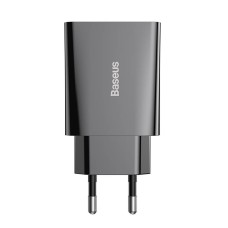 Baseus Speed Mini Quick Charger, USB-C, PD, 3A, 20W (black)