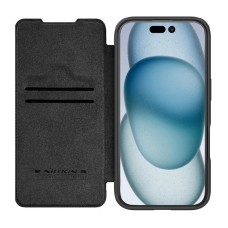 Etui Nillkin Qin Prop Leather iPhone 16 Pro Max (czarny) Etui Nillkin Qin Prop Leather iPhone 16 Pro Max (czarny)