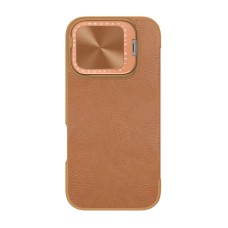 Etui Nillkin Qin Prop Leather iPhone 16 (brązowy) Etui Nillkin Qin Prop Leather iPhone 16 (brązowy)