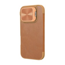 Etui Nillkin Qin Prop Leather iPhone 16 (brązowy) Etui Nillkin Qin Prop Leather iPhone 16 (brązowy)