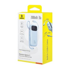 Powerbank Baseus QPow2 20000mAh 30W 2xUSB-C (blue)