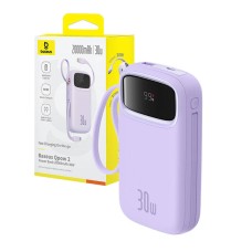 Baseus QPow 2 20000mAh 30W 2xUSB-C powerbank (purple) Baseus QPow 2 20000mAh 30W 2xUSB-C powerbank (purple)