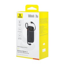Powerbank Baseus QPow 2 10000mAh 30W 2xUSB-C (black)