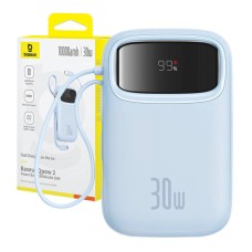 Powerbank Baseus QPow 2 10000mAh 30W 2xUSB-C (blue) Powerbank Baseus QPow 2 10000mAh 30W 2xUSB-C (blue)