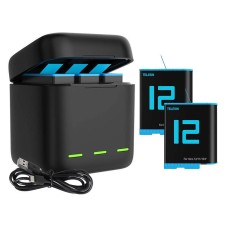 Box Telesin triple-channel charger +2 batteries for GoPro Hero 12 / 11 / 10 / 9 Box Telesin triple-channel charger +2 batteries for GoPro Hero 12 / 11 / 10 / 9