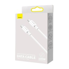 Baseus Superior Series Cable USB-C to USB-C, 100W, 2m (white) Baseus Superior Series Cable USB-C to USB-C, 100W, 2m (white)