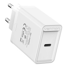 Vention FAIW0-EU USB-C 30W wall charger (white) Vention FAIW0-EU USB-C 30W wall charger (white)
