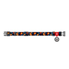 Waudog "Oranges" nylon dog collar with QR code, size XL Waudog "Oranges" nylon dog collar with QR code, size XL