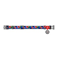 Waudog "Fig" nylon dog collar with QR code, size XL Waudog "Fig" nylon dog collar with QR code, size XL