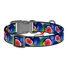 Waudog "Fig" nylon dog collar with QR code, size XL Waudog "Fig" nylon dog collar with QR code, size XL