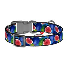 Waudog "Fig" nylon dog collar with QR code, size S Waudog "Fig" nylon dog collar with QR code, size S