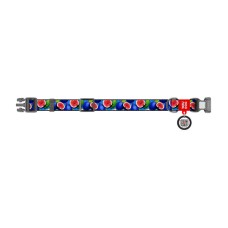 Waudog "Fig" nylon dog collar with QR code, size S Waudog "Fig" nylon dog collar with QR code, size S