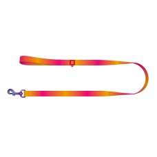 WAUDOG gradient nylon dog leash, 15mm wide, 122cm long, orange