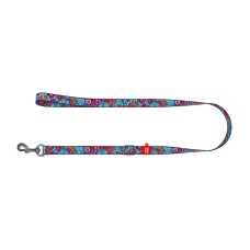 Waudog nylon dog leash, "Summer" pattern, 20 mm wide, length 152-183 cm Waudog nylon dog leash, "Summer" pattern, 20 mm wide, length 152-183 cm