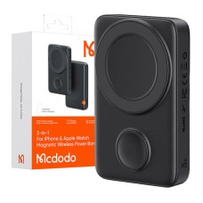 Magnetic Power Bank for Apple watch Mcdodo MC-1461 10000mAh, 20W (black) Magnetic Power Bank for Apple watch Mcdodo MC-1461 10000mAh, 20W (black)