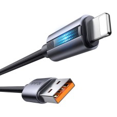 Mcdodo CA-5660 USB-A to Lightning cable with flashing light 1.2m (black) Mcdodo CA-5660 USB-A to Lightning cable with flashing light 1.2m (black)
