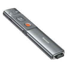 Baseus Orange Dot Multifunctionale remote control for presentation, with a laser pointer - gray Baseus Orange Dot Multifunctionale remote control for presentation, with a laser pointer - gray