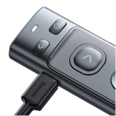 Baseus Orange Dot Multifunctionale remote control for presentation, with a laser pointer - gray Baseus Orange Dot Multifunctionale remote control for presentation, with a laser pointer - gray