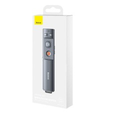 Baseus Orange Dot Multifunctionale remote control for presentation, with a laser pointer - gray Baseus Orange Dot Multifunctionale remote control for presentation, with a laser pointer - gray
