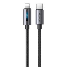 Mcdodo CA-5710 USB-C to Lightning cable with 36W flashing light 1.2m (black)