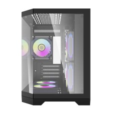 Darflash FT350 computer case + 5 aRGB fans (black)