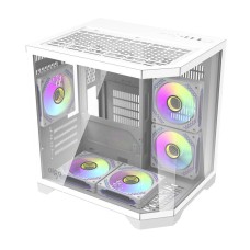 Darflash FT350 computer case + 5 aRGB fans (white)