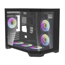 Darflash FT418 computer case + 6 aRGB fans (black)