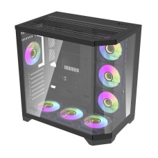 Darflash FT418 PRO computer case + 7 aRGB fans (black) Darflash FT418 PRO computer case + 7 aRGB fans (black)