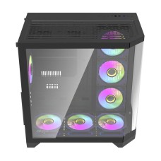 Darflash FT418 PRO computer case + 7 aRGB fans (black) Darflash FT418 PRO computer case + 7 aRGB fans (black)